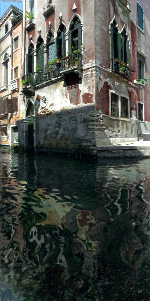 House at Canal, painting by Jan Maris