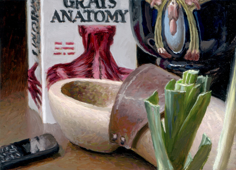Anatomy, Wooden Shoe, painting by Jan Maris