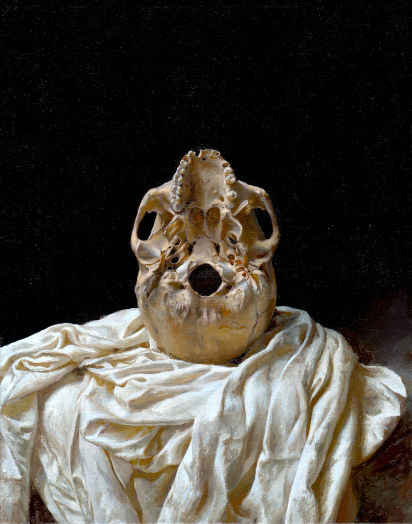 Skull, painting by Jan Maris