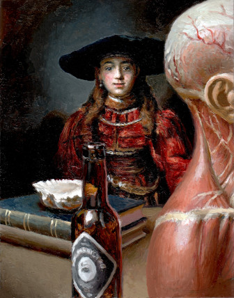 Beerbottle, painting by Jan Maris